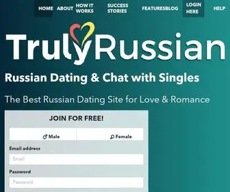 Trulyrussian.com(Russian Dating & Chat with Singles at TrulyRussian) Screenshot