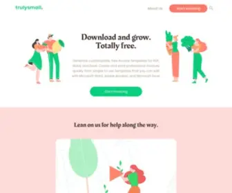 Trulysmall.com(Free Business Invoice Templates) Screenshot