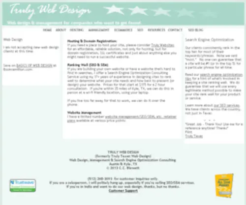 Trulytexanwebdesign.com(Trulytexanwebdesign) Screenshot