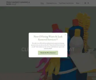 Trulyuniquecleaning.com(Truly Unique Cleaning & More) Screenshot