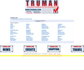 Truman.com(Topic Related Searching (TRS)) Screenshot