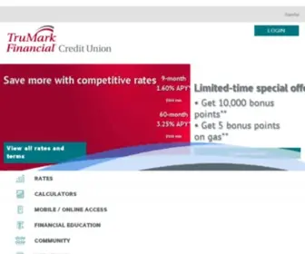 Trumark.org(TruMark Financial Credit Union) Screenshot