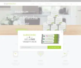 Trumatchatea.com(Premium Organic Matcha Single Serve Matcha K) Screenshot