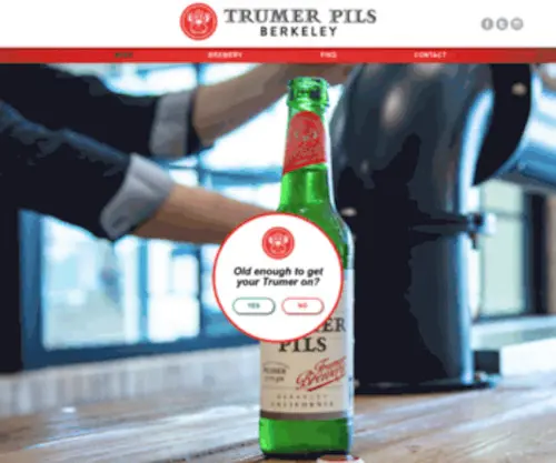 Trumer-International.com(A German style Pilsner) Screenshot