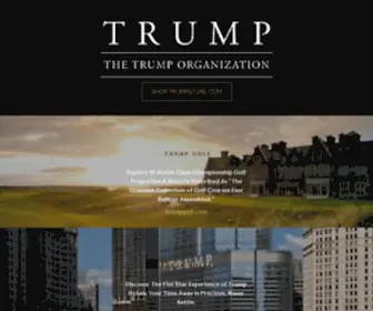 Trump.com(Trump Luxury Real Estate redefines what) Screenshot