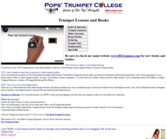 Trumpetcollege.com(Trumpet embouchures) Screenshot