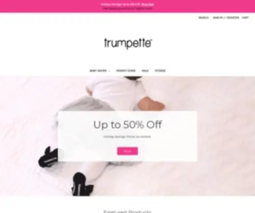 Trumpette.com(Baby and Infant Socks) Screenshot