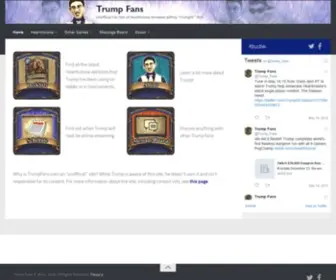 Trumpfans.com(Unofficial Fan Site of Hearthstone Streamer Jeffrey "TrumpSC" Shih) Screenshot