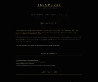 Trumpluxe.com(Trump International Hotel & Tower Vancouver) Screenshot