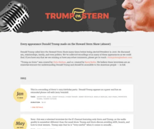 Trumponstern.com(Trumponstern) Screenshot