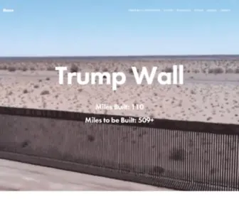 Trumpwall.construction(Track the Status of Trump's Border Wall) Screenshot