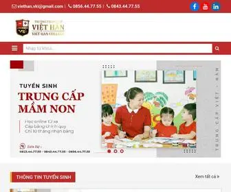 TrungcapViethan.com.vn(Trường Trung Cấp Việt Hàn) Screenshot