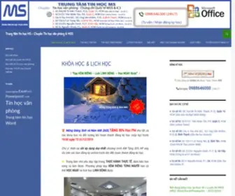 Trungtamtinhocms.com(Trung tâm tin học MS) Screenshot