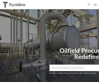 Trunkline.com(Drilling, Completions, Production, Facilities, And Oilfield Safety Products) Screenshot