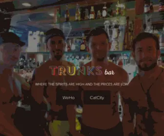 Trunksbar.com(West Hollywood) Screenshot