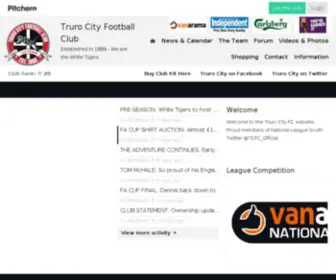 Trurocityfc.net(Truro City Football Club) Screenshot