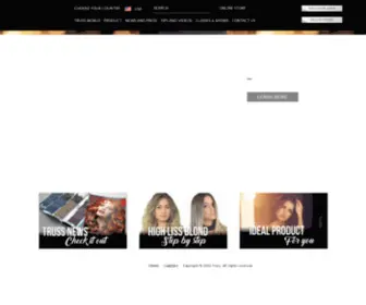 Trussprofessional.com(Truss professional hair care) Screenshot
