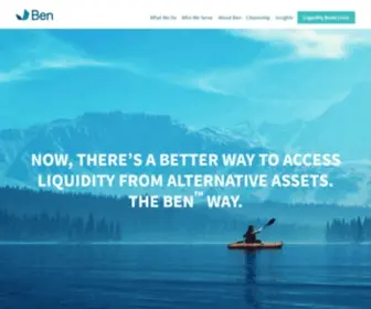 Trustben.com(Liquidity Solutions for Alternative Assets) Screenshot