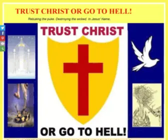 Trustchristorgotohell.org(TRUST CHRIST OR GO TO HELL) Screenshot