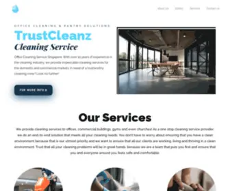 Trustcleanz.com(Singapore cleaning company) Screenshot