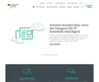 Trusted-Cloud.de(Startseite) Screenshot