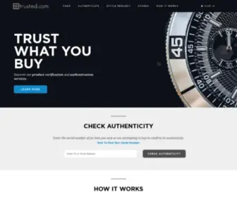 Trusted.com(Shop Genuine Luxury Goods) Screenshot