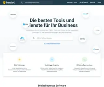 Trusted.de(Die besten Tools und Dienste für Ihr Business) Screenshot