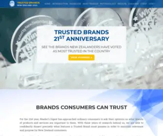 Trustedbrands.co.nz(Trusted Brands New Zealand 2021) Screenshot