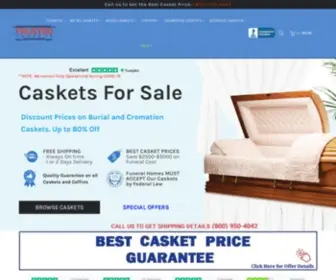 Trustedcaskets.com(Cheap Caskets For Sale) Screenshot