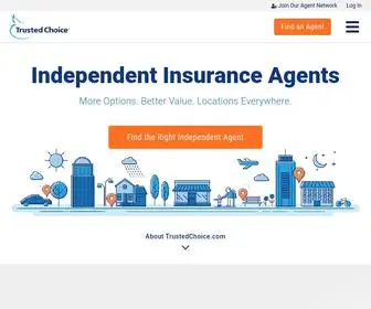 Trustedchoice.com(Independent Insurance Agents for Home) Screenshot