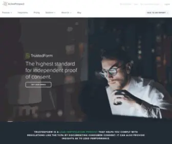 Trustedform.com(Discover TrustedForm and certify your leads' consent) Screenshot