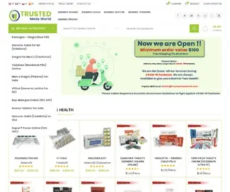 TrustedmedsWorld.com(Online Medicine Store for 100% Cheap Generic Drugs) Screenshot