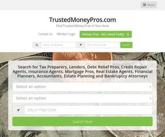 Trustedmoneypros.com(Money Pros Directory) Screenshot