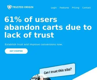 Trustedorigin.org(Trusted Origin Certification) Screenshot