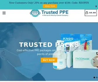 Trustedppe.com(Trusted PPE) Screenshot