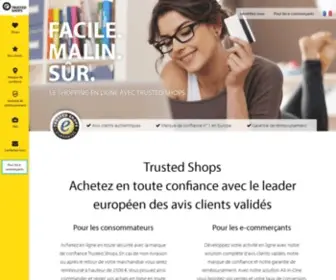 Trustedshops.fr(Faire des achats en ligne avec des boutiques de confiance) Screenshot