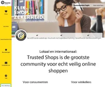 Trustedshops.nl(Het enige keurmerk met kopersbescherming) Screenshot