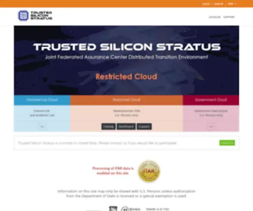 Trustedstratus.com(Trusted Silicon Stratus) Screenshot