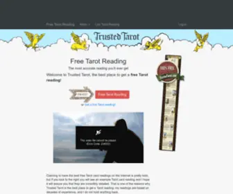 Trustedtarot.com(Get a 100% FREE Tarot reading with Trusted Tarot) Screenshot