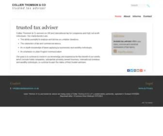 Trustedtaxadviser.co.uk(Collier Thomson & Co) Screenshot