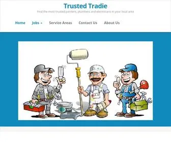 Trustedtradie.com.au(Find a tradesman) Screenshot