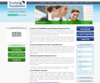 Trustedtranslations.com(Trusted Translations) Screenshot