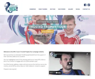 Trustedtrophytour.co.uk(Scottish Professional Football League Trust) Screenshot