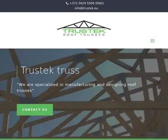 Trustek.eu(Roof trusses) Screenshot