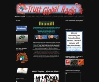 TrustGlobalradio.com(Trust Global Radio) Screenshot