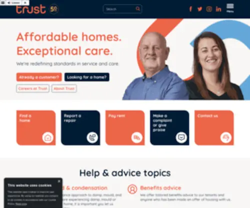 Trustha.org.uk(Trust) Screenshot