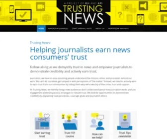 Trustingnews.org(Trusting News) Screenshot