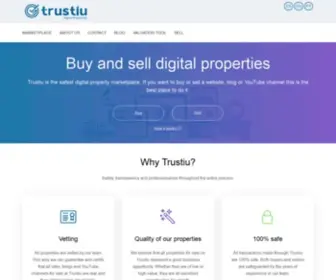 Trustiu.com(Buy and sell digital properties) Screenshot