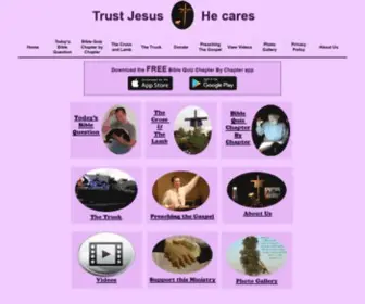 Trustjesushecares.org(Trust Jesus He Cares) Screenshot