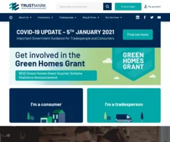 Trustmark.org.uk(Builders in London to Electricians in Edinburgh) Screenshot